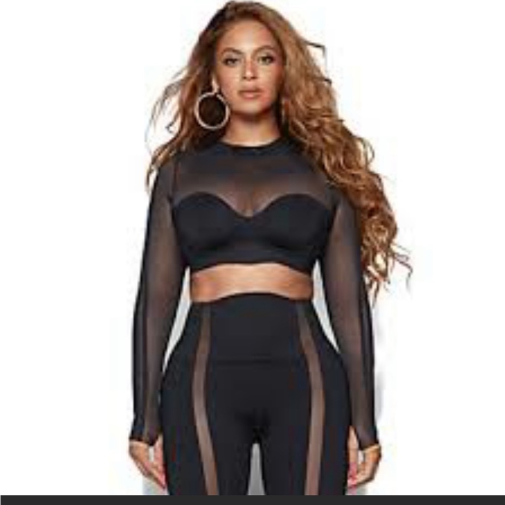 Ivy Park mesh crop top size small